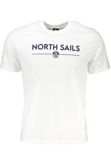 North Sails T-Shirt Weißes Herren Kurzarm-T-Shirt mit Rundhals und günstig online kaufen