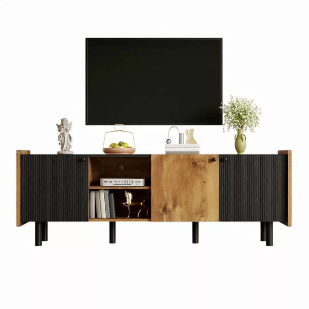 Gotagee TV-Schrank Wohnzimmerschrank Offenen Fächern Sideboard Lowboard Sta günstig online kaufen