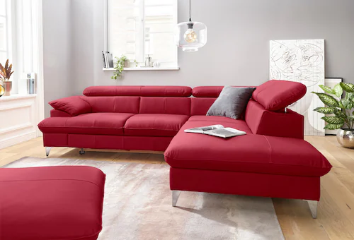 COTTA Ecksofa "Caluso L-Form", mit Kopfteilverstellung, wahlweise mit Bettf günstig online kaufen