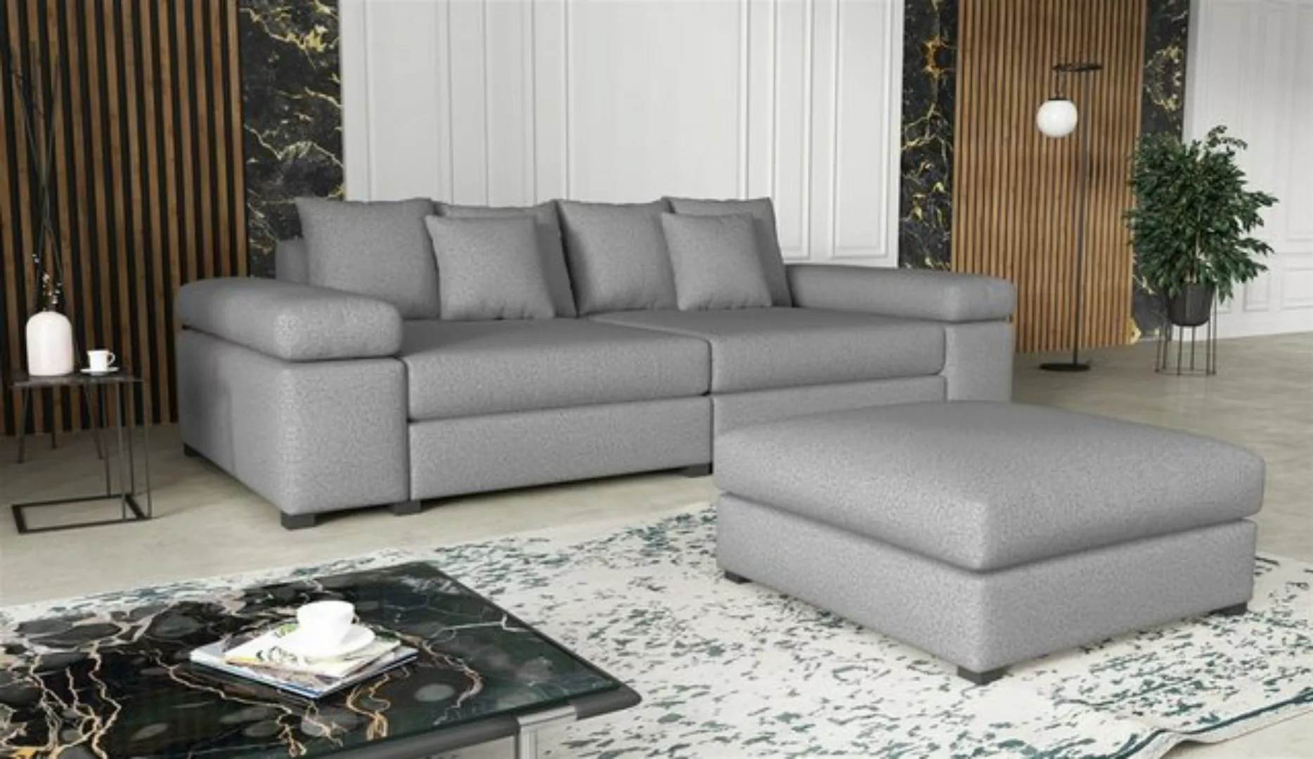Fun Möbel Big-Sofa Couchgarnitur Megasofa Riesensofa AREZZO in Stoff, mit o günstig online kaufen