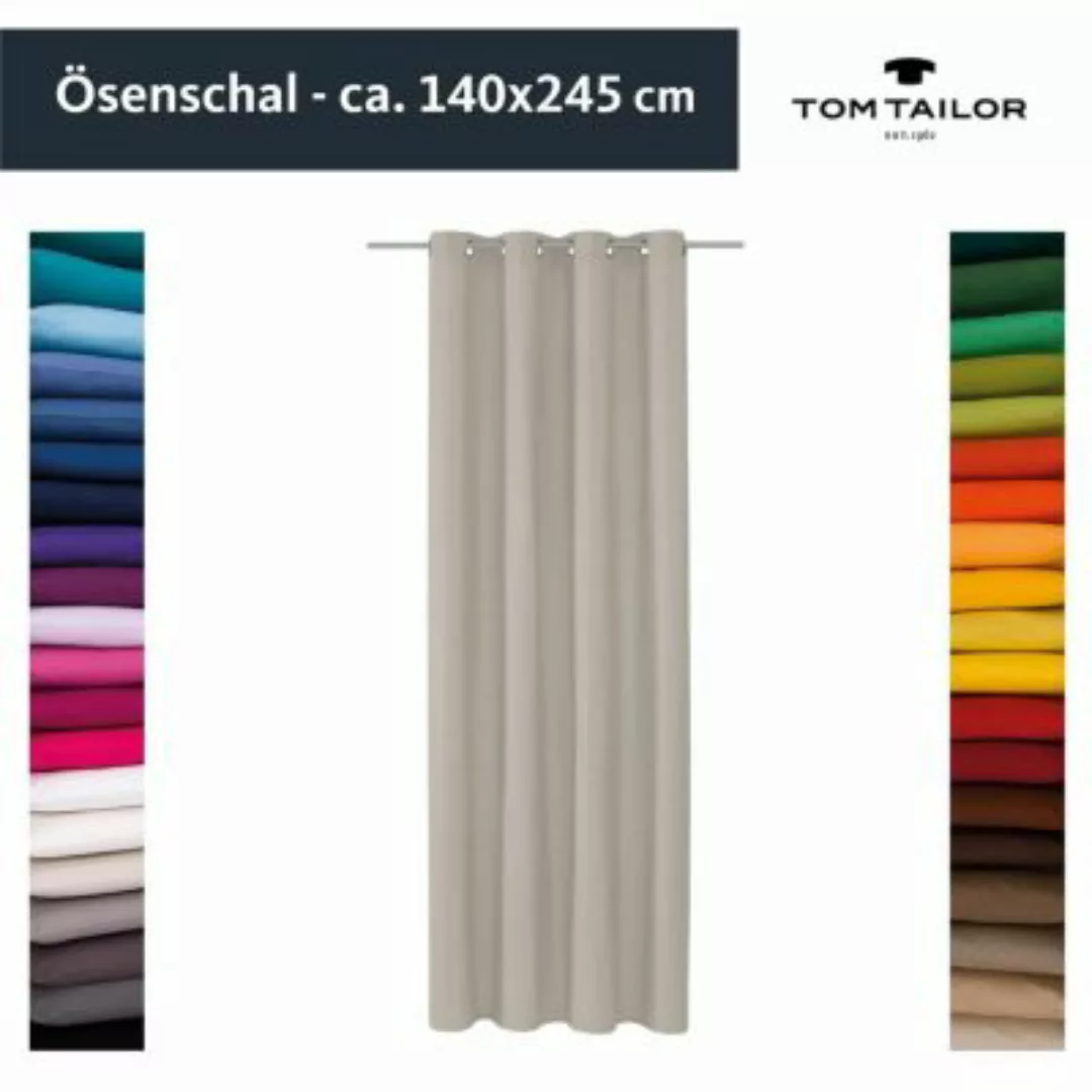 Ösenschal Dove • 140 x 245cm • UNI Design • 100% Baumwolle - sekt günstig online kaufen