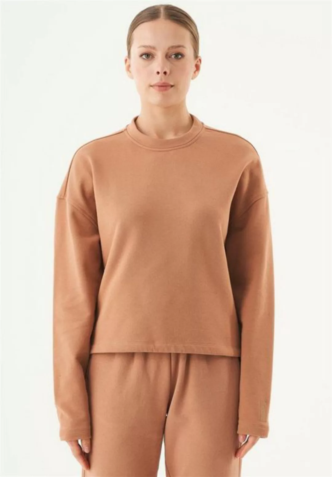 ORGANICATION Sweatshirt Seda-Women's Loose Fit Sweatshirt in Light Brown günstig online kaufen