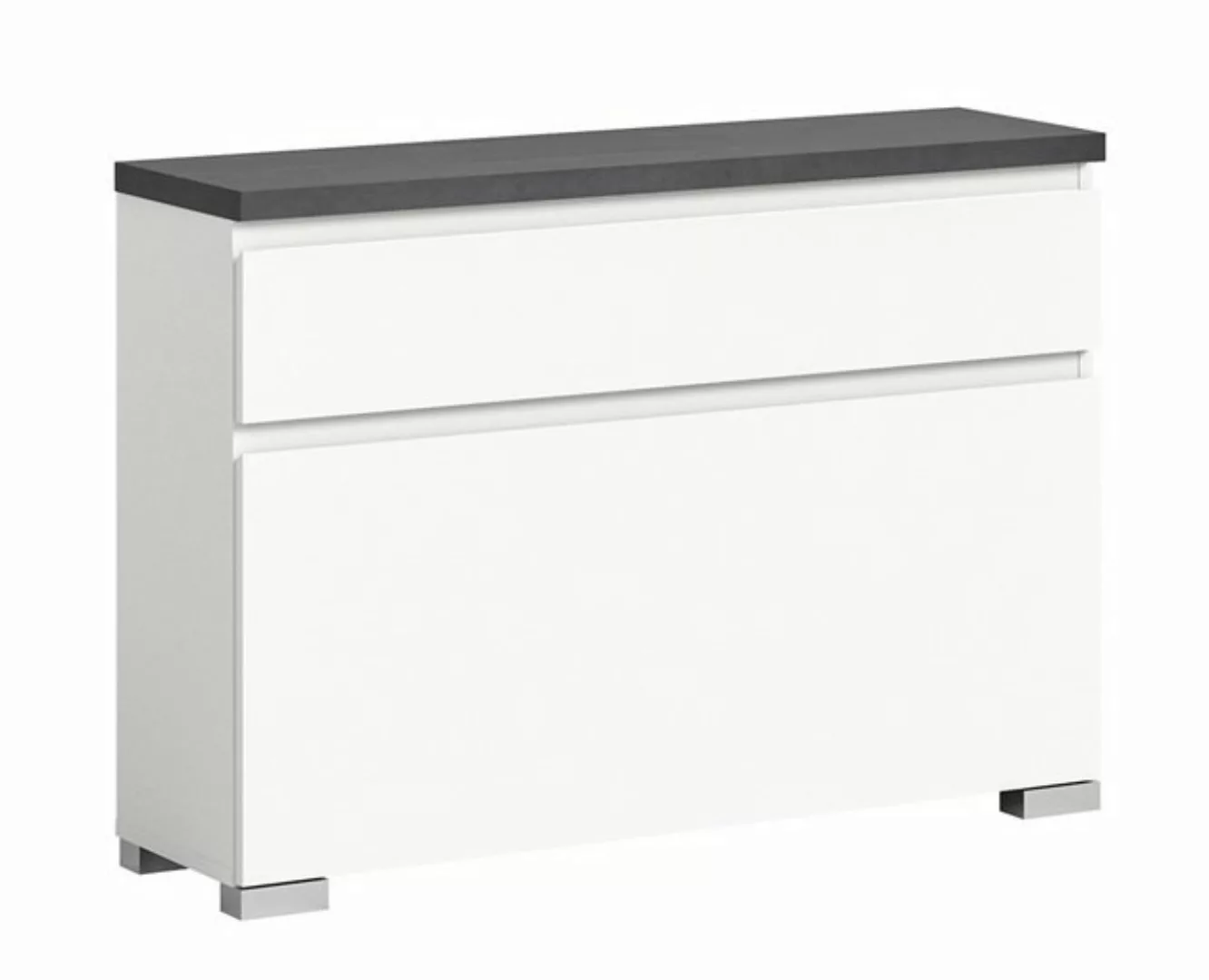 xonox.home Schuhschrank in Weiß - 95x67x27cm (BxHxT) günstig online kaufen