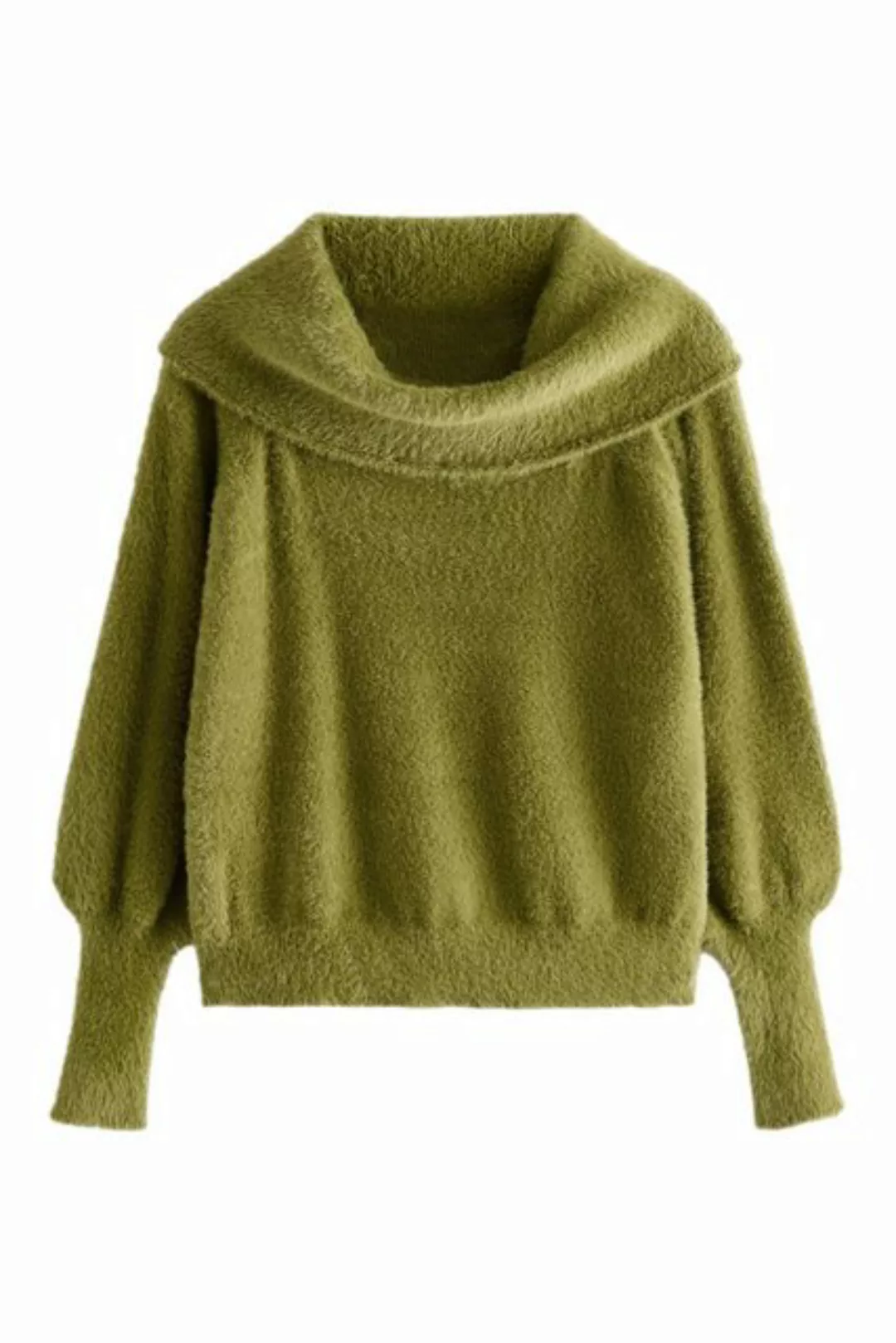 Next Carmenpullover Flauschiger, schulterfreier Pullover (1-tlg) günstig online kaufen