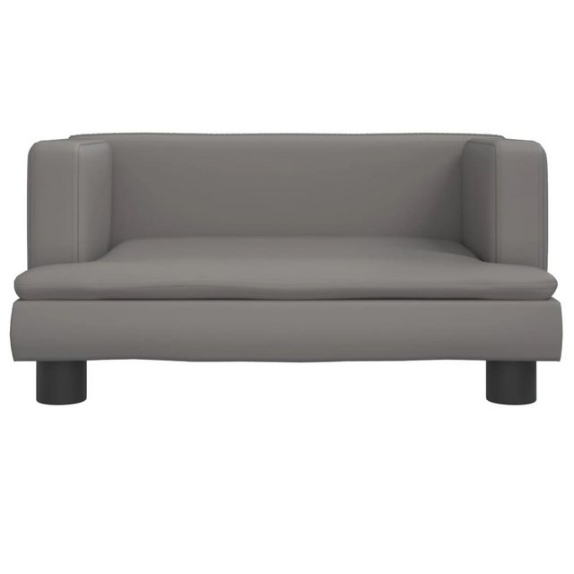 vidaXL Kindersofa Kindersofa Grau 60x40x30 cm Kunstleder Kindercouch Kinder günstig online kaufen