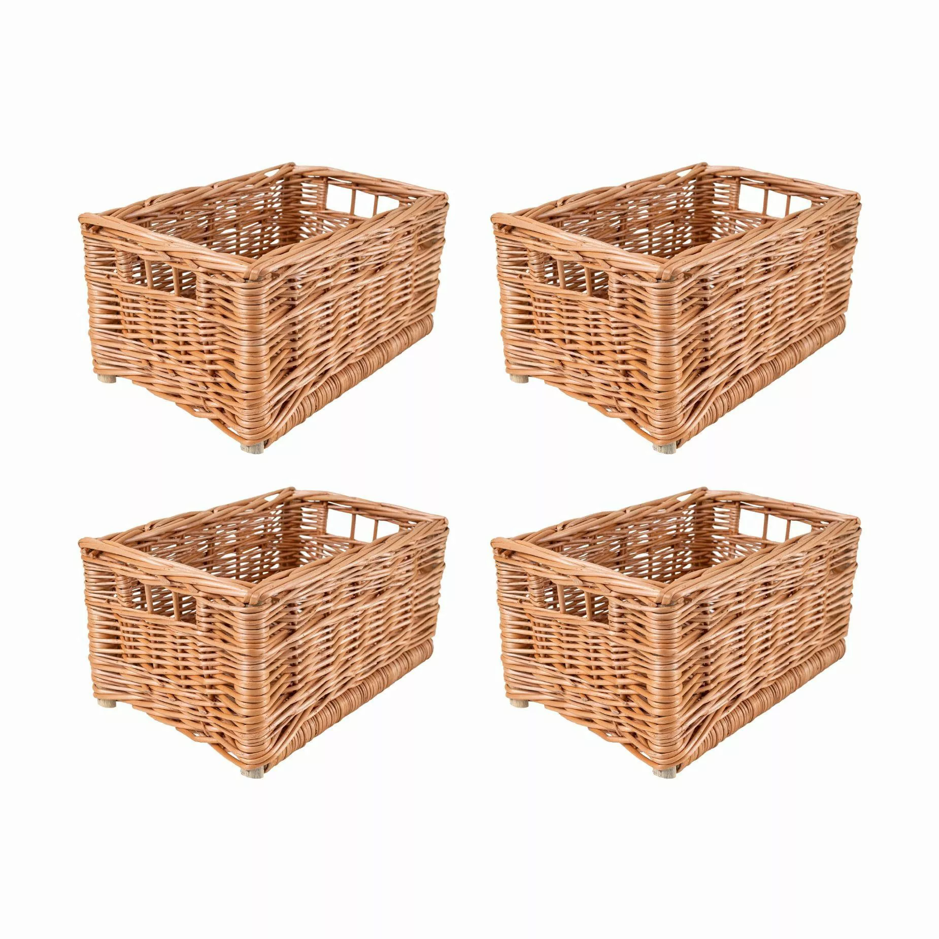 Creative Home Holzkiste Weidenkorb Aufbewahrungskorb, Handgeflochten, günstig online kaufen