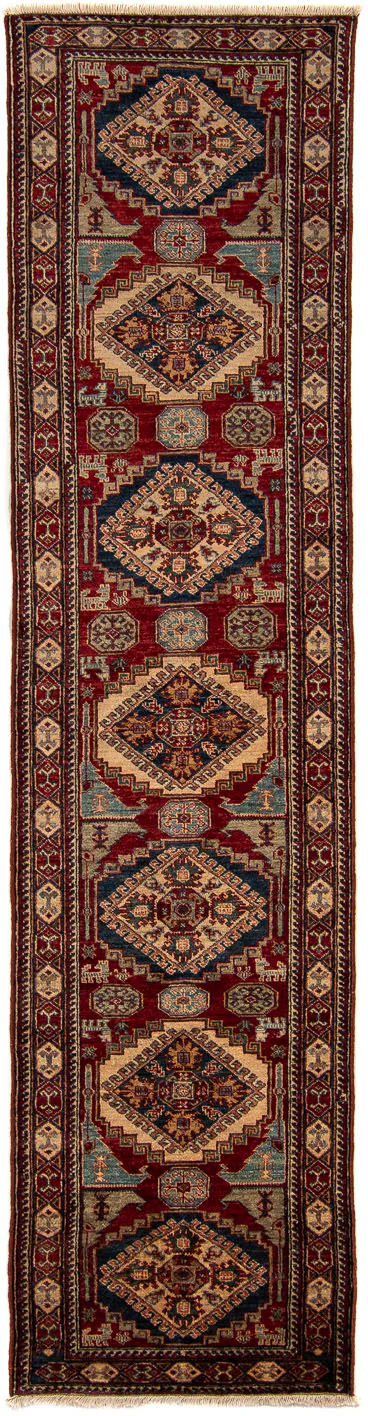 morgenland Orientteppich »Ziegler - Kazak - 302 x 77 cm - dunkelrot«, recht günstig online kaufen