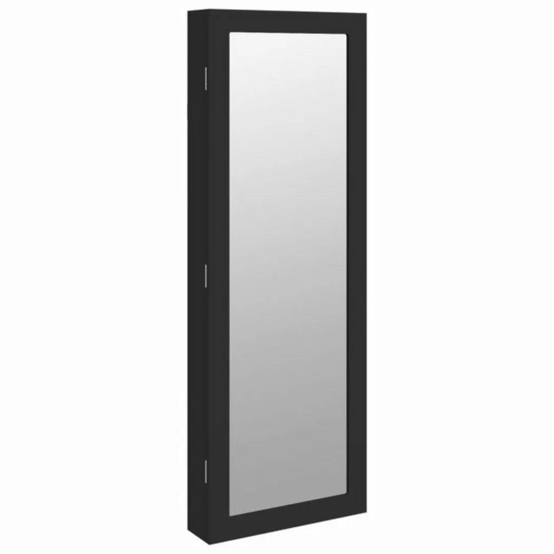 vidaXL Spiegelschrank Schmuckschrank mit Spiegel Wandmontage Schwarz 37,5x1 günstig online kaufen