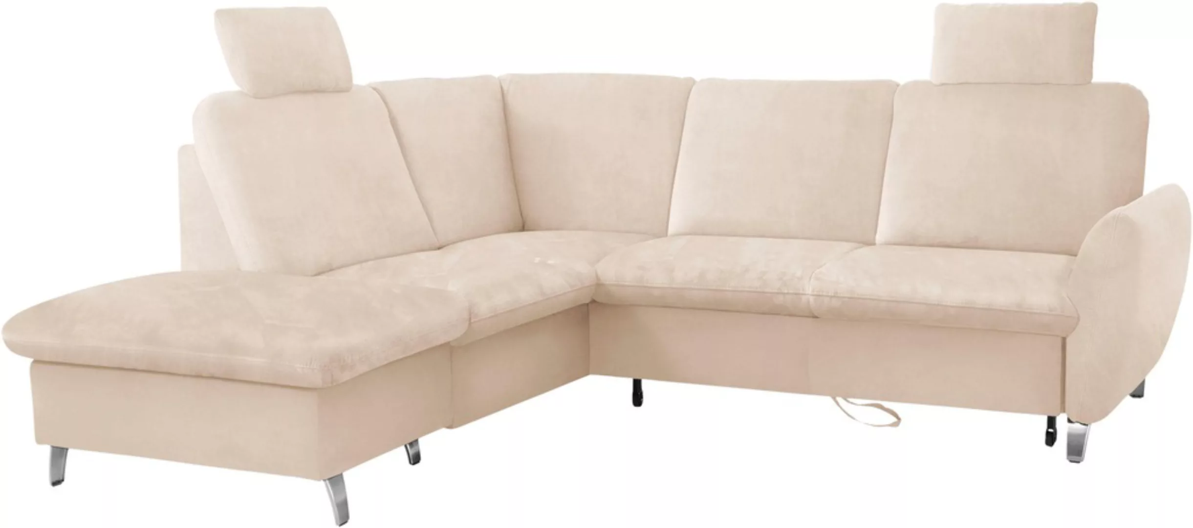 sit&more Ecksofa »Daytona L-Form«, mit Federkern, zwei Kopfstützen und wahl günstig online kaufen