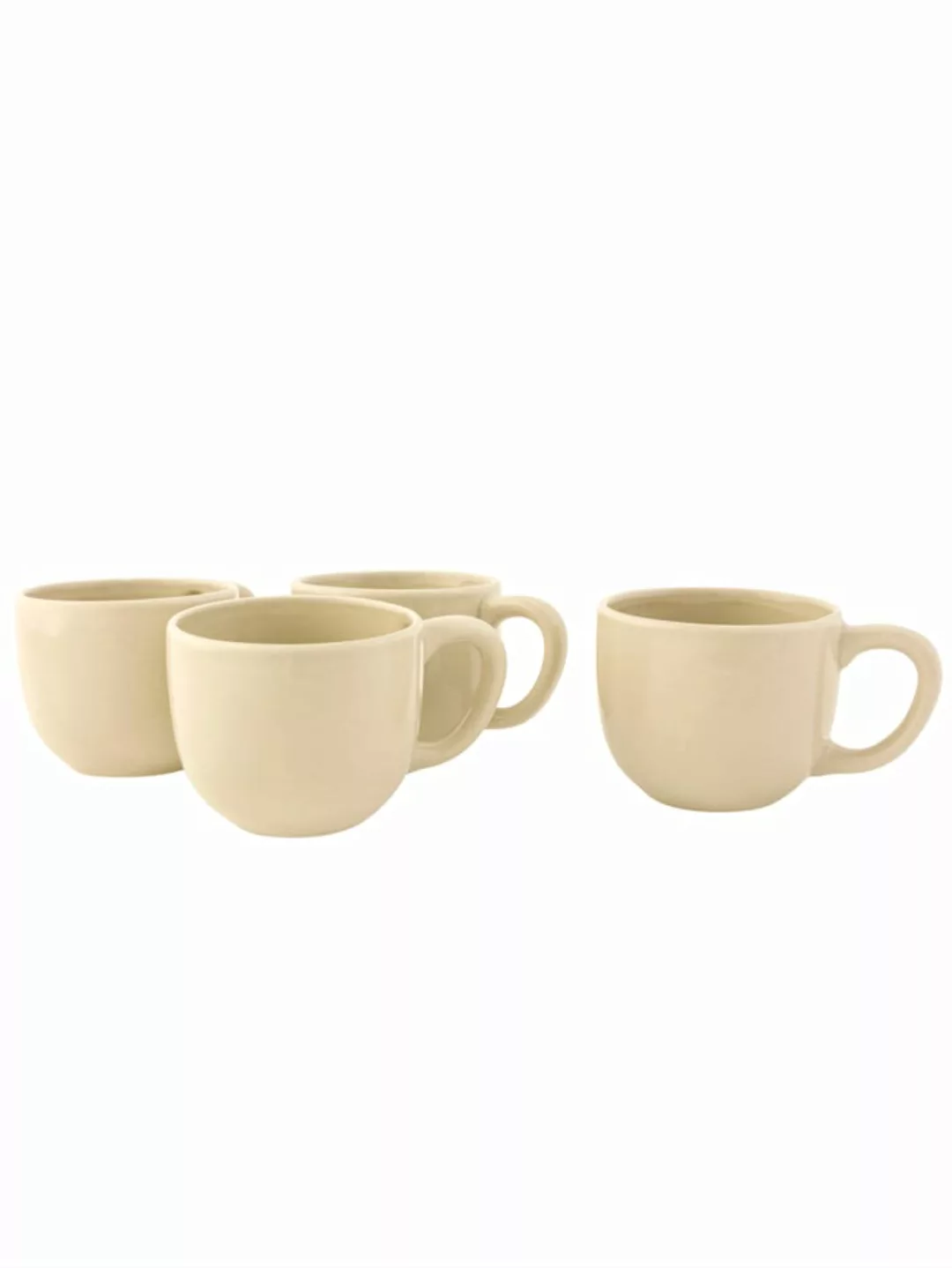 Tassen-Set, 4-tlg. impré Creme-Weiß günstig online kaufen