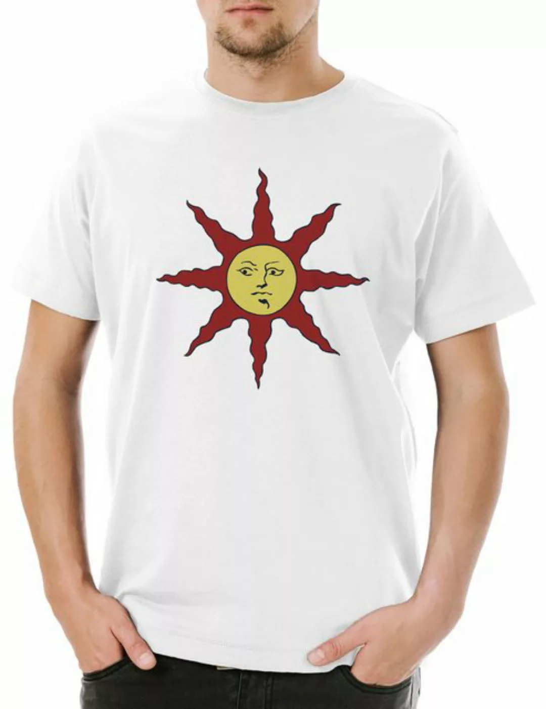 Urban Backwoods Print-Shirt Dark Soul Sun Herren T-Shirt Firelink Shrine Da günstig online kaufen