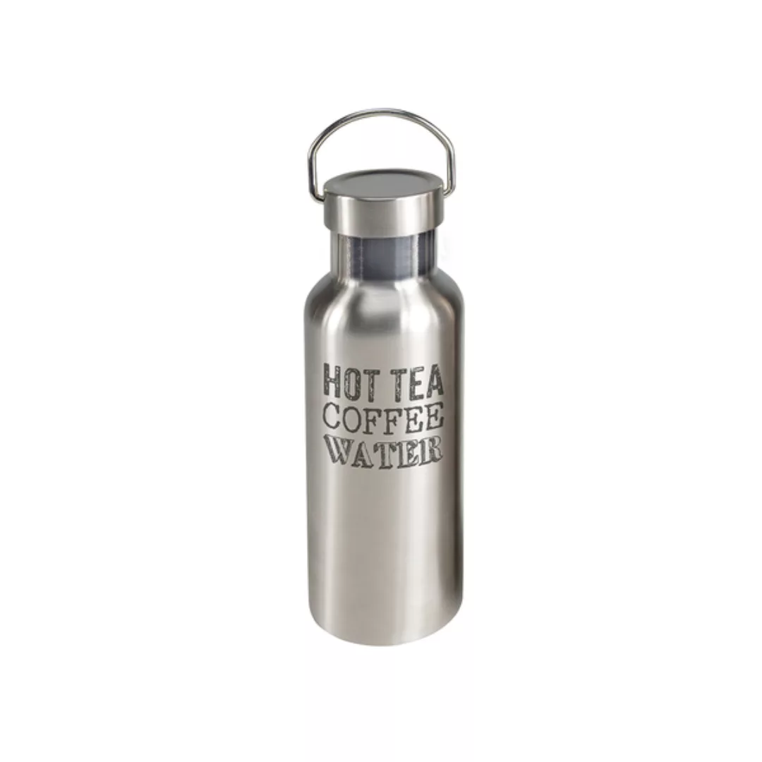 Togo Edelstahl Trinkflasche 500ml "Hot Tea Coffee Water" günstig online kaufen