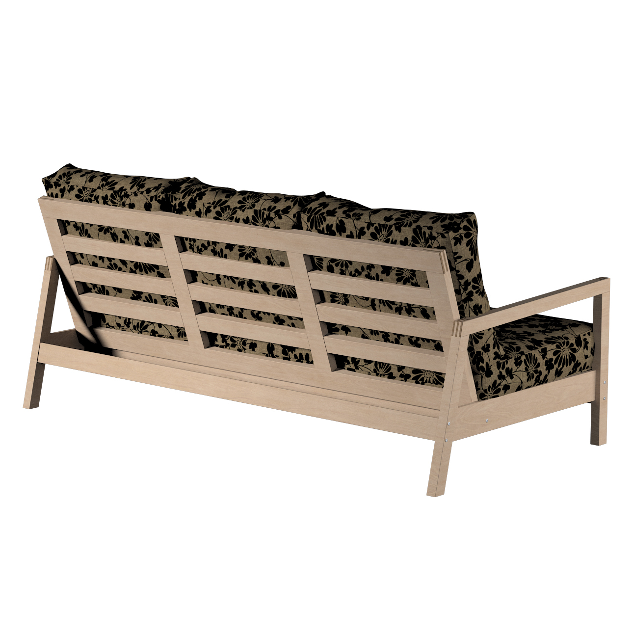 Bezug für Lillberg 3-Sitzer Sofa, beige-schwarz, Sofahusse, Lillberg 3-Sitz günstig online kaufen
