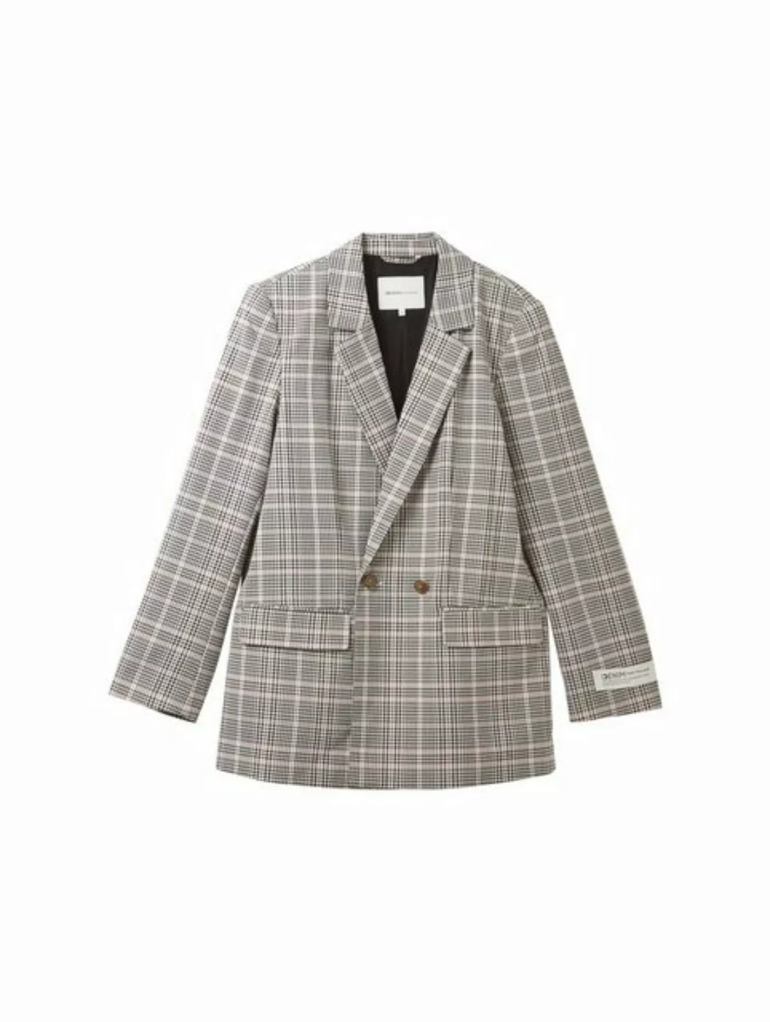 TOM TAILOR Denim Jackenblazer Blazer mit Karomuster günstig online kaufen