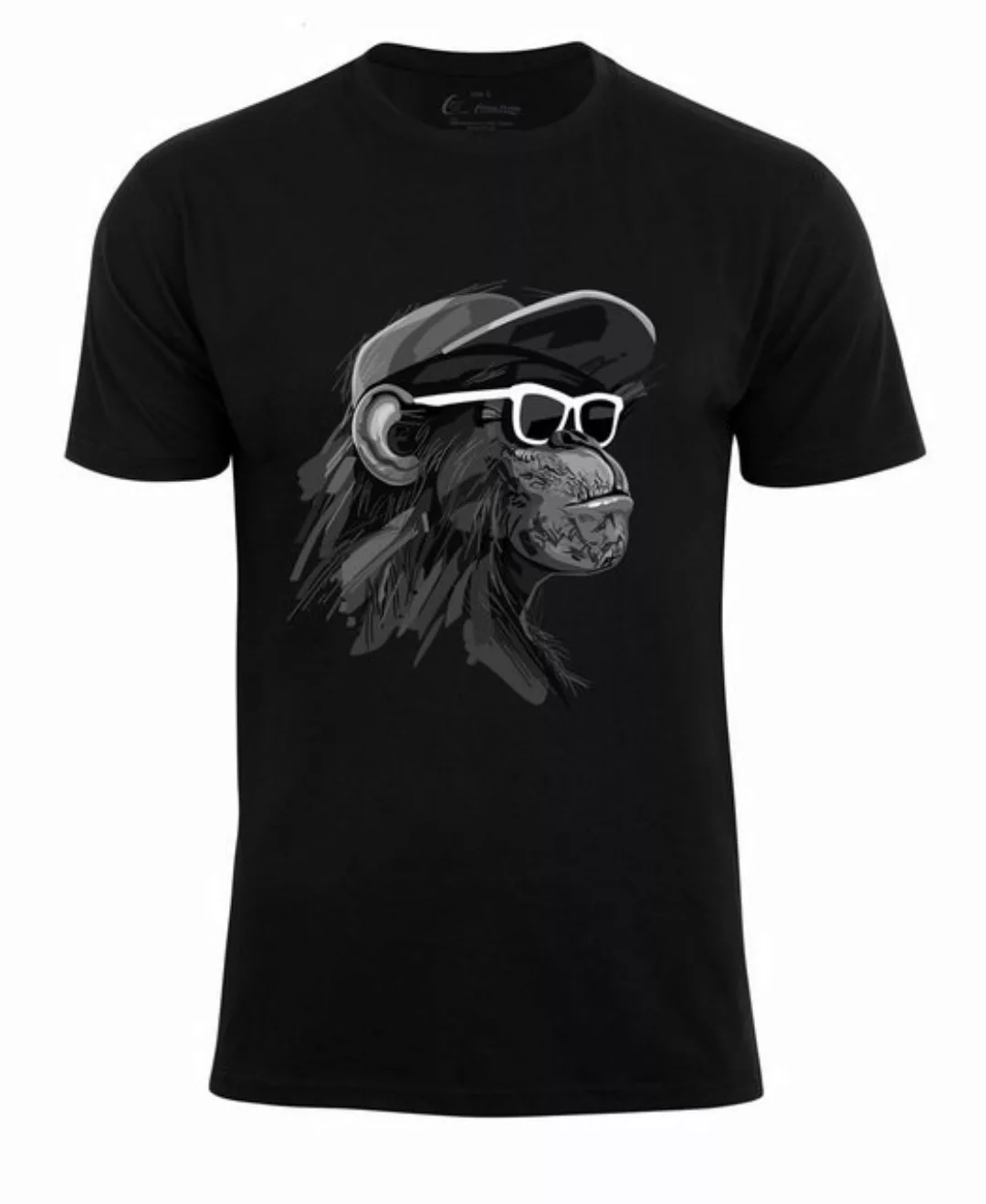 Cotton Prime® T-Shirt mit Affenmotiv - Cool Monkey mit Brille günstig online kaufen