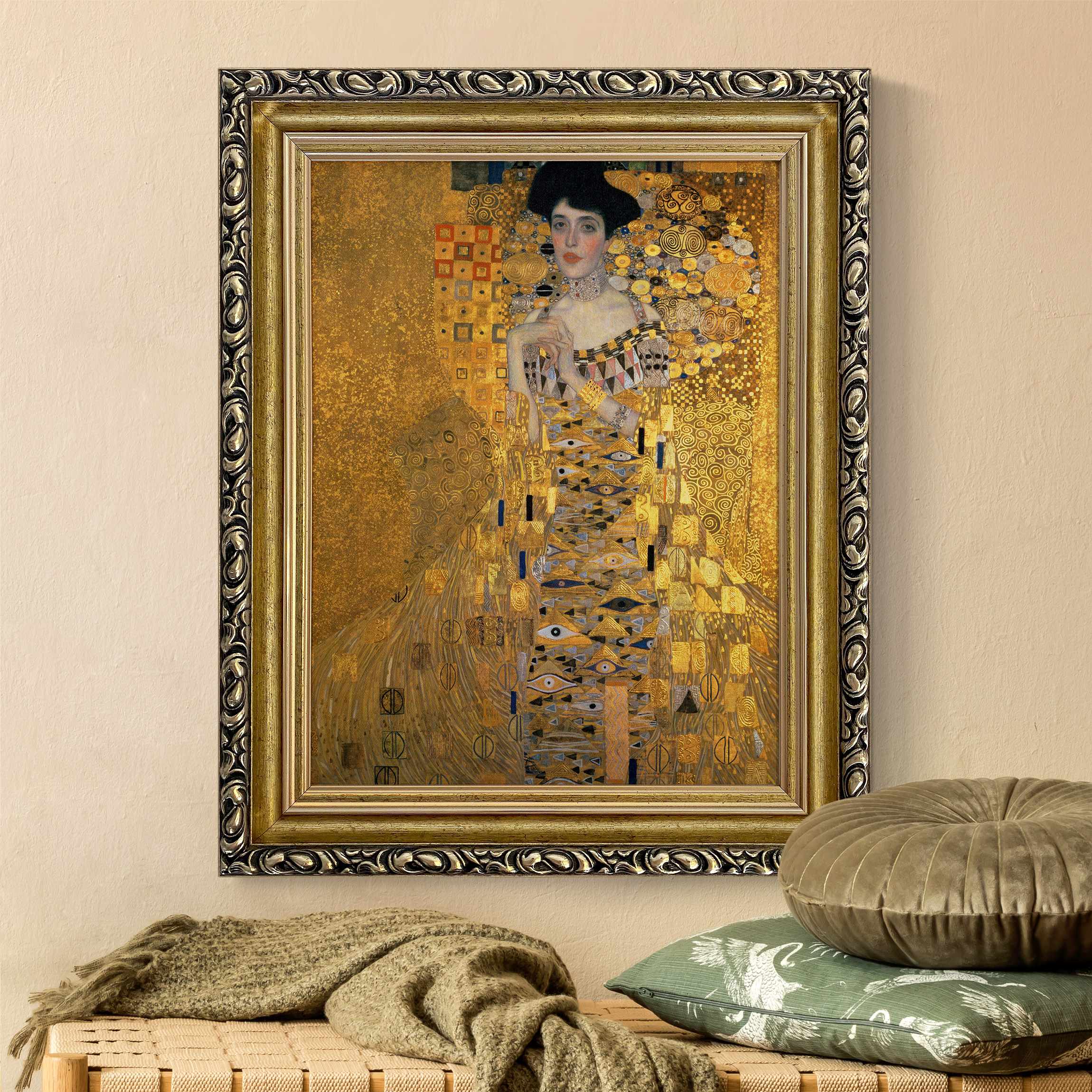 Gerahmtes Leinwandbild Gustav Klimt - Adele Bloch-Bauer I günstig online kaufen