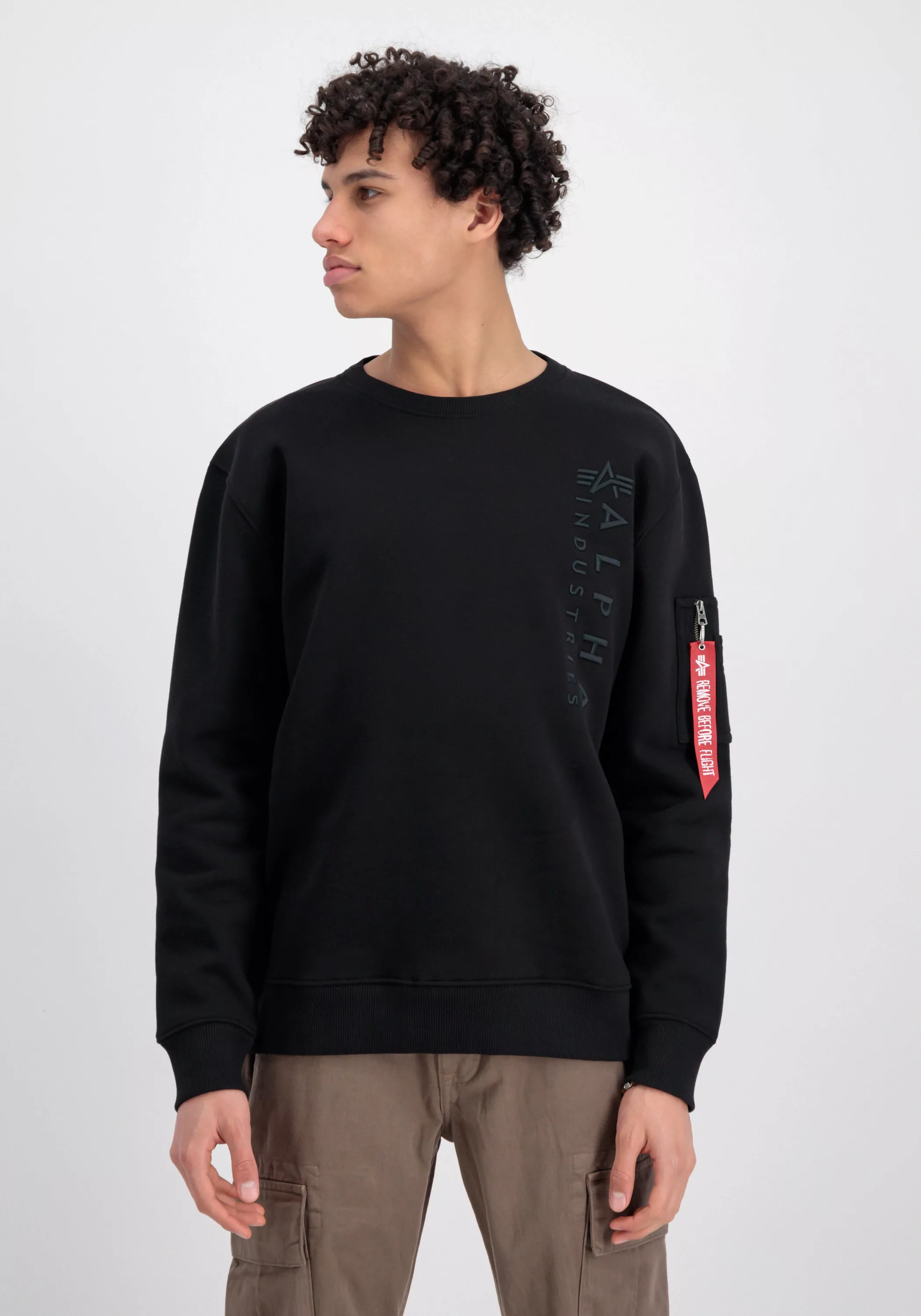 Alpha Industries Sweater "Alpha Industries Men - Sweatshirts Embroidery Swe günstig online kaufen