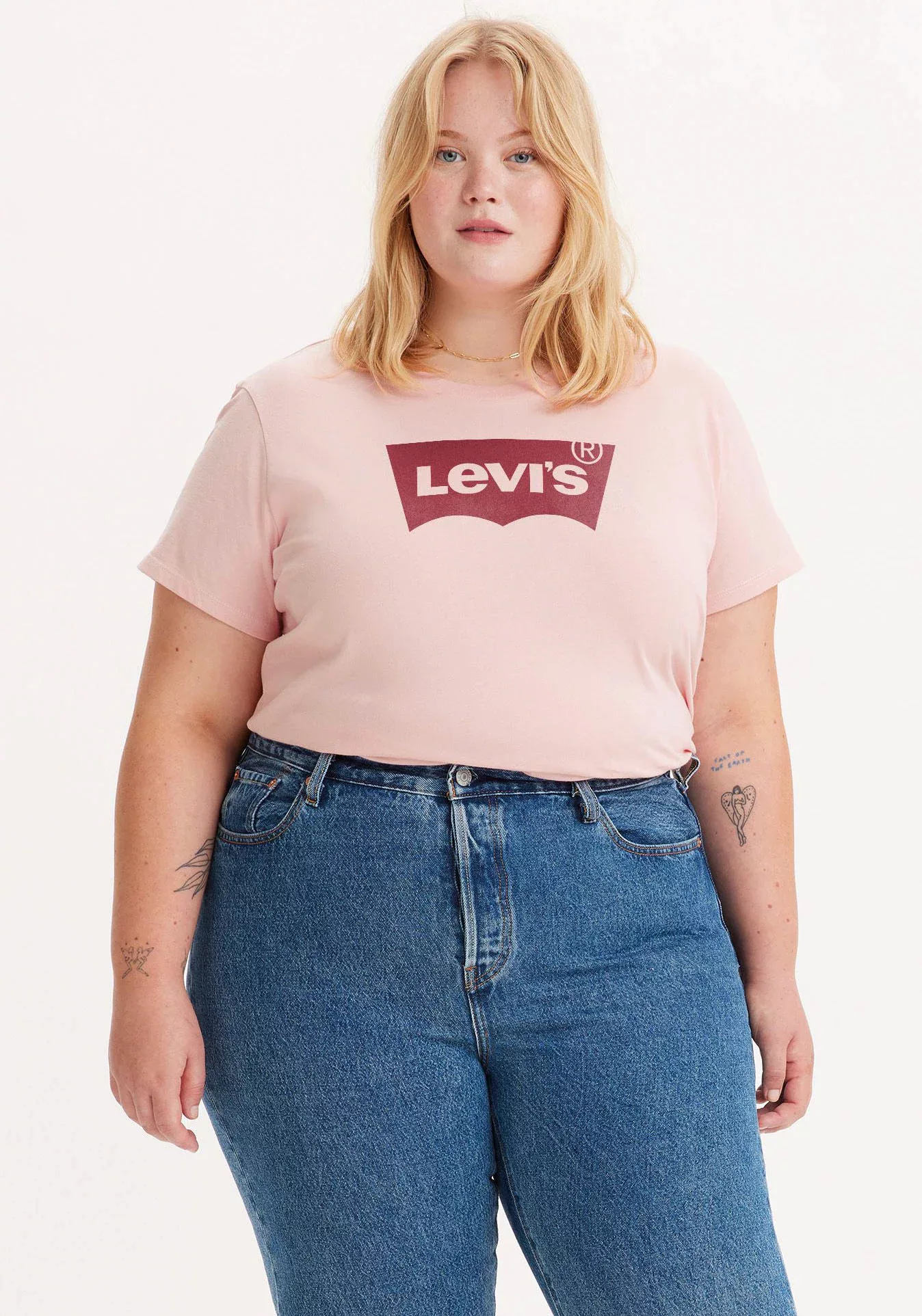 Levi's® Plus T-Shirt Perfect Tee mit Batwing-Logo günstig online kaufen