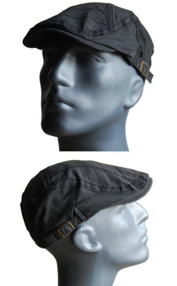 Cool4 Flat Cap Schiebermütze CANVAS Struktur günstig online kaufen
