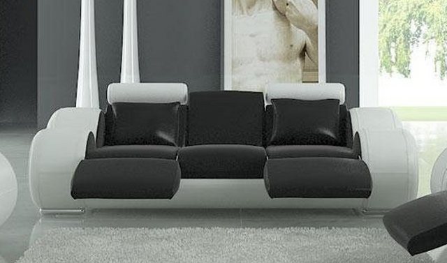 JVmoebel Sofa Luxus Wohnlandschaft 3-Sitzer Ledersofa Modern Neu, Made in E günstig online kaufen