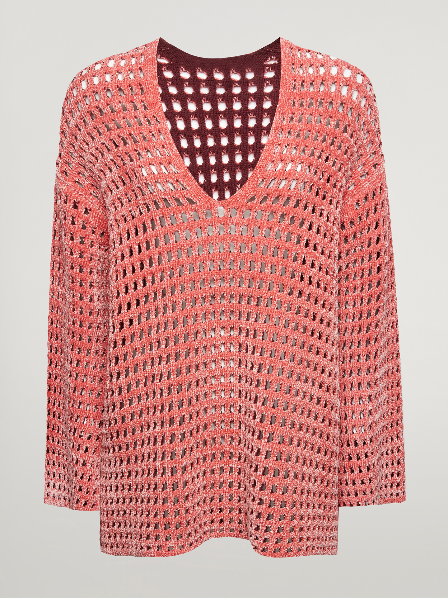 Wolford - Knit Net Top Long Sleeves, Frau, brandied apricot, Größe: L günstig online kaufen