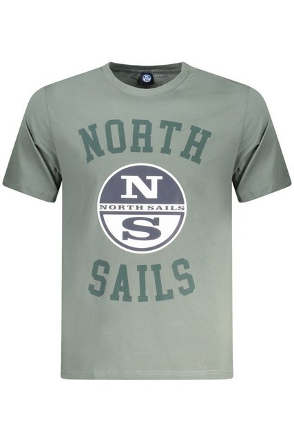 North Sails T-Shirt Herren Kurzarm T-Shirt Grün mit Rundhals und günstig online kaufen