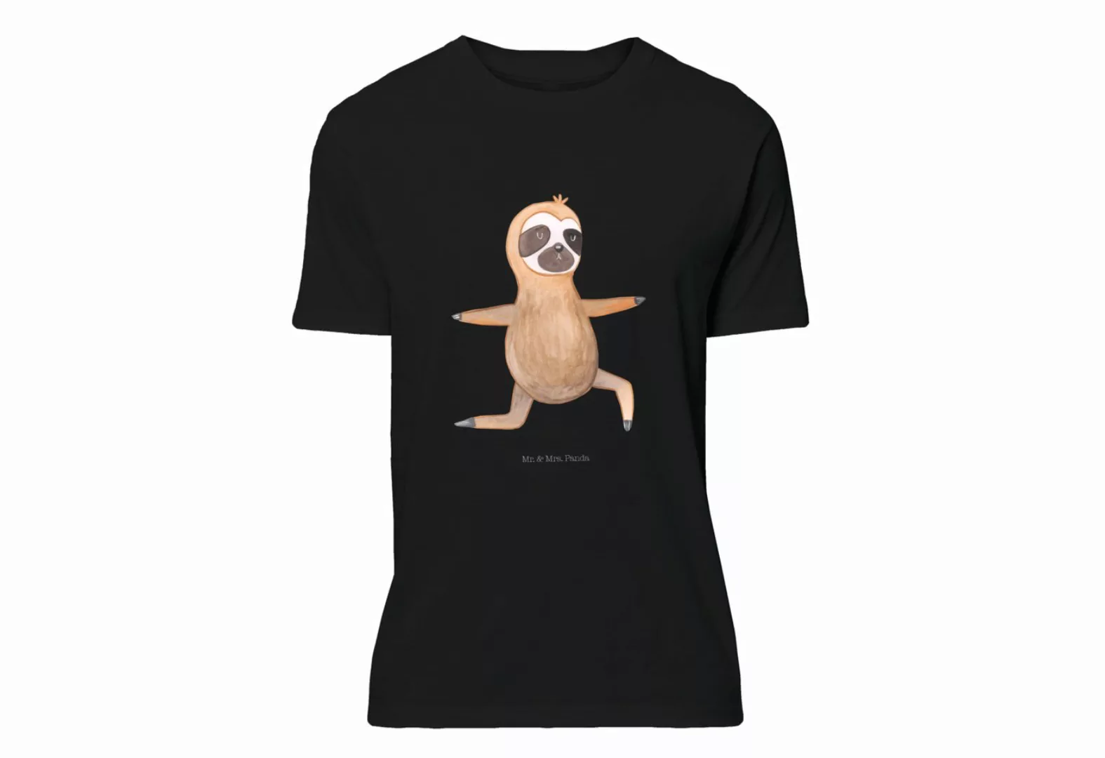 Mr. & Mrs. Panda T-Shirt Faultier Yoga - Schwarz - Geschenk, Faultiere, Yog günstig online kaufen