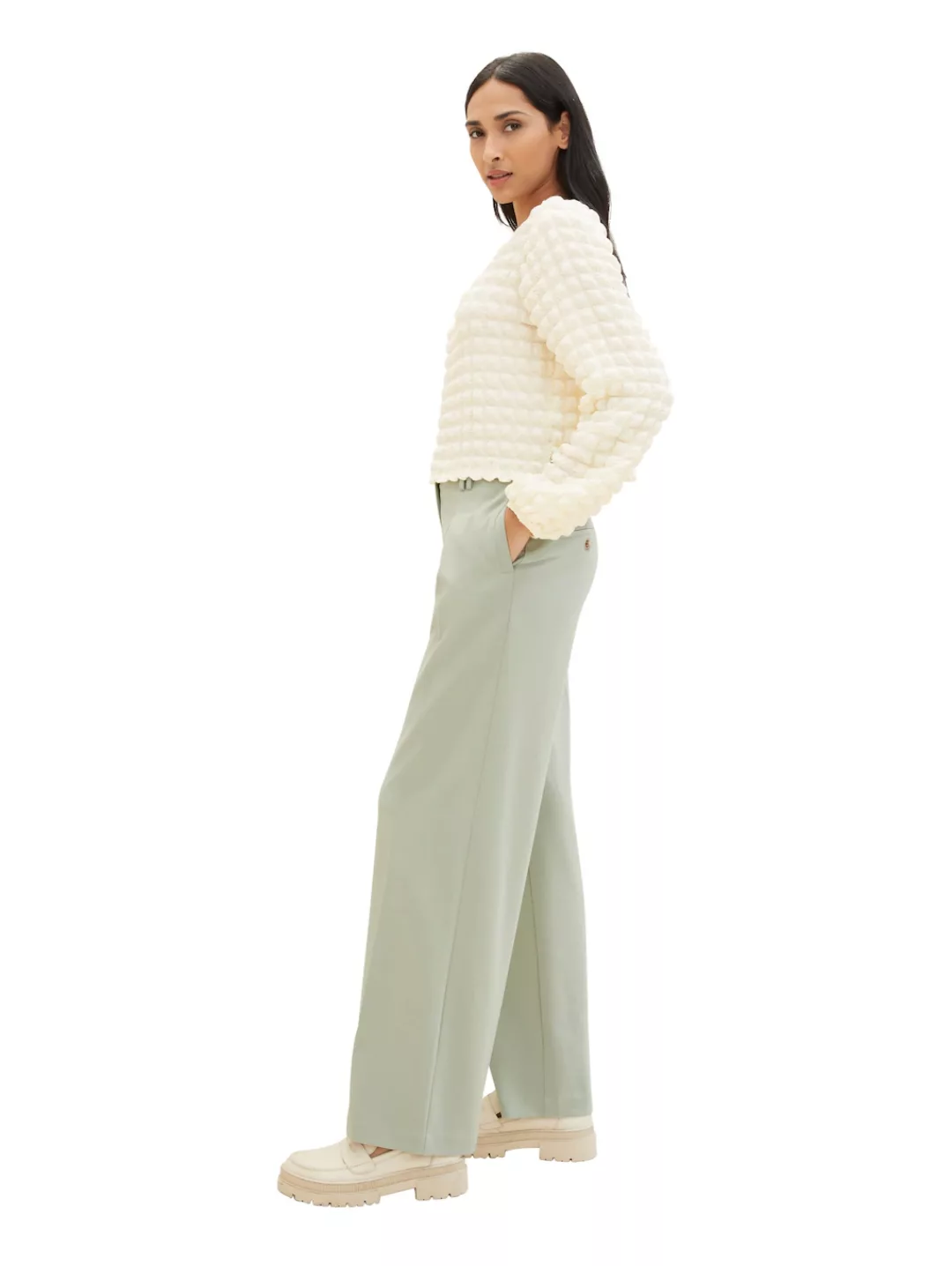 TOM TAILOR Bundfaltenhose "Lea Wide Leg", mit weitem Bein günstig online kaufen