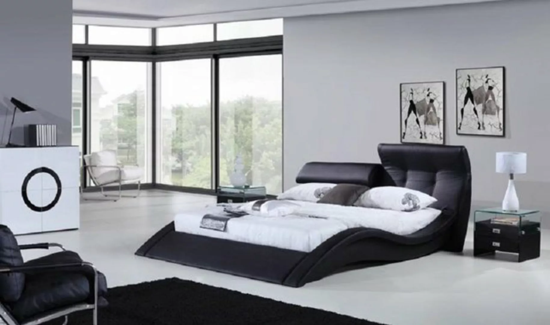JVmoebel Bett Multifunktion Bett Betten Ehebett Doppelbett Polsterbett Lede günstig online kaufen