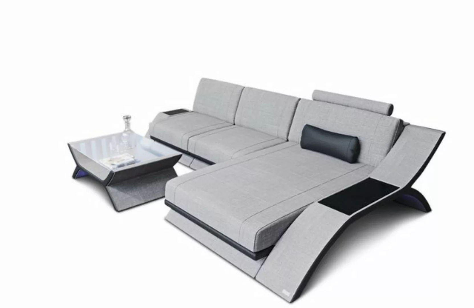 Sofa Dreams Ecksofa Polster Couch Stoffsofa Calabria L Form Stoff Sofa, Web günstig online kaufen