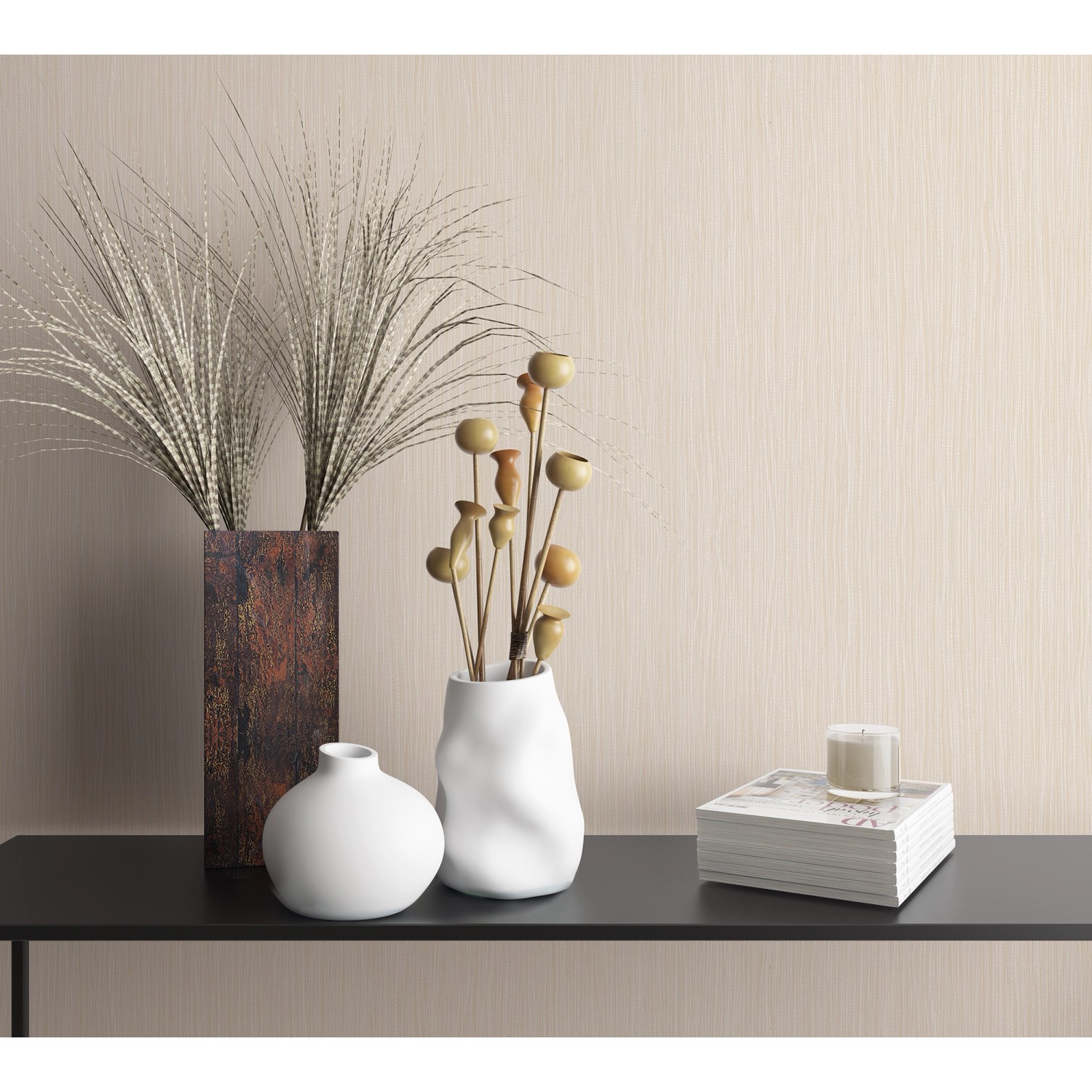 Vliestapete Farbenspiel Beige-Gelb günstig online kaufen