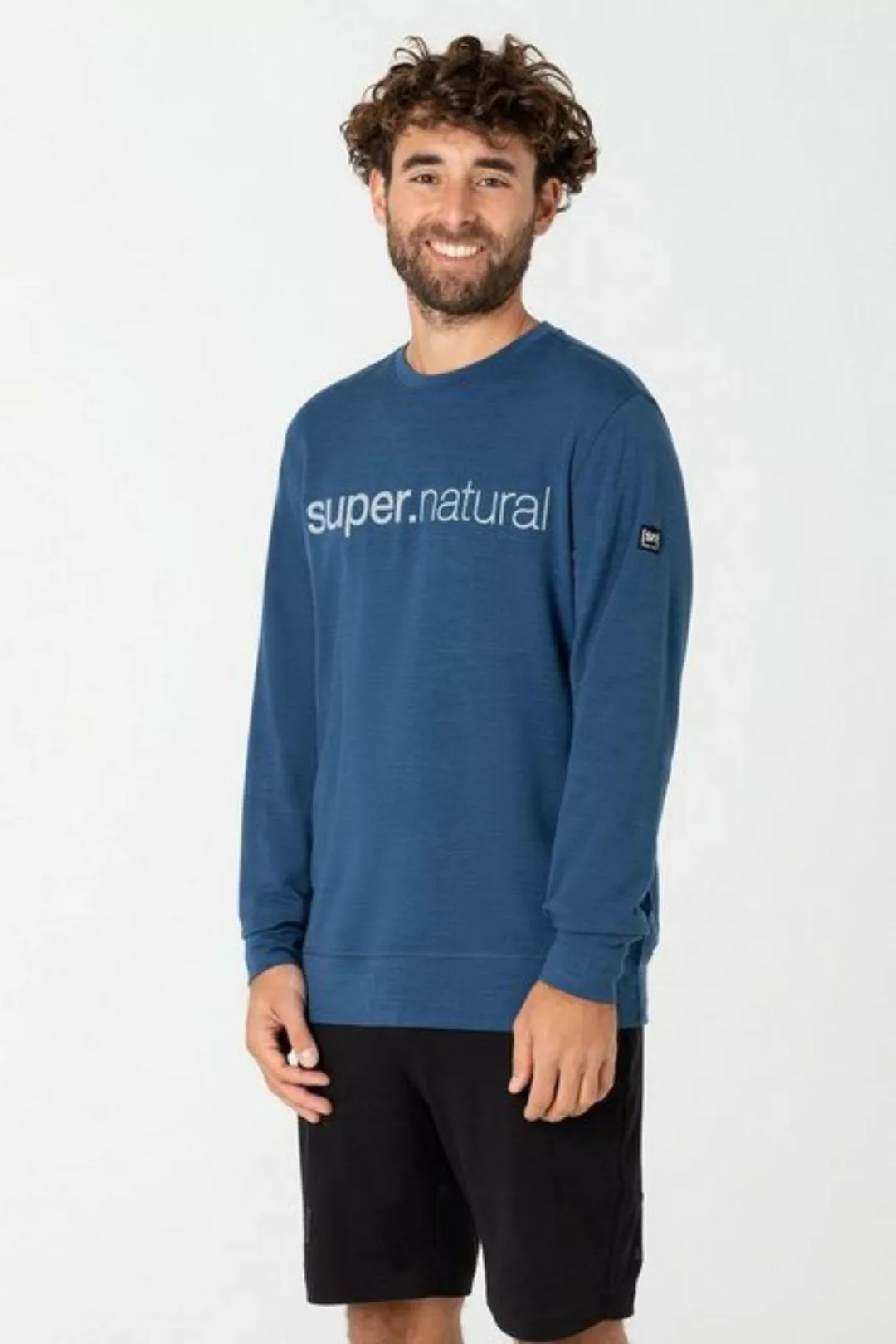 SUPER.NATURAL Sweatshirt Merino Sweatshirt M SIGNATURE CREW pflegeleichter günstig online kaufen