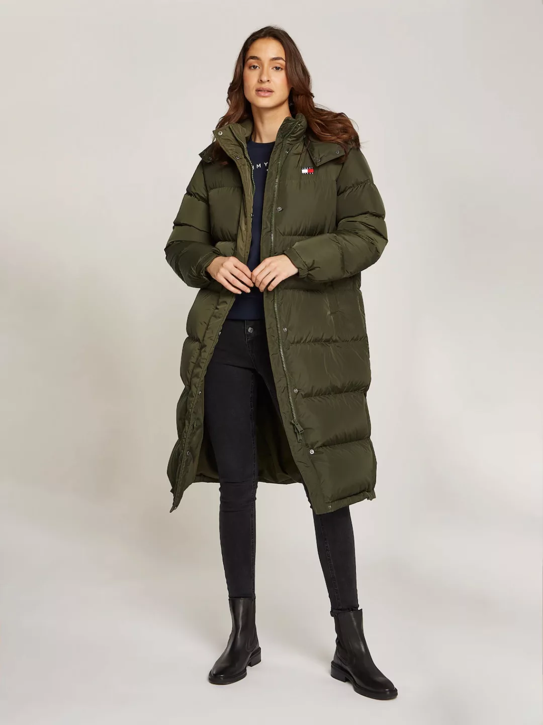 Tommy Jeans Curve Steppmantel "TJW ALASKA LONG PUFFER EXT", in Großen Größe günstig online kaufen