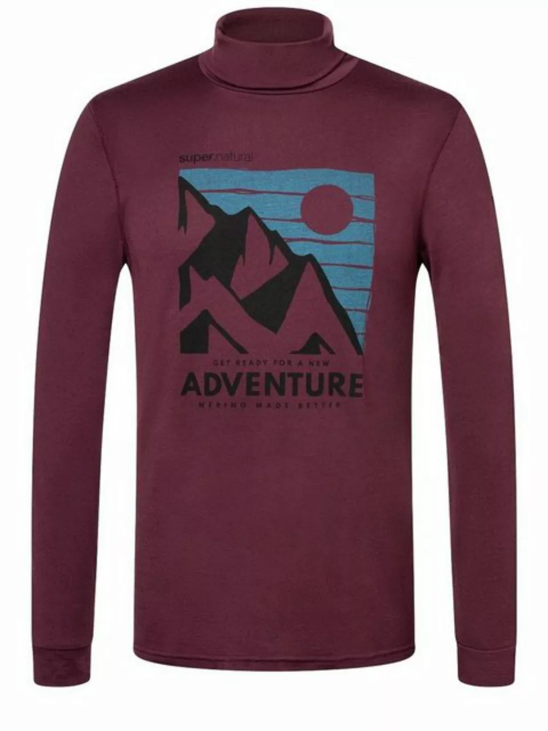 SUPER.NATURAL Rollkragenpullover Merino Pullover M ADVENTURE TURTLE angeneh günstig online kaufen