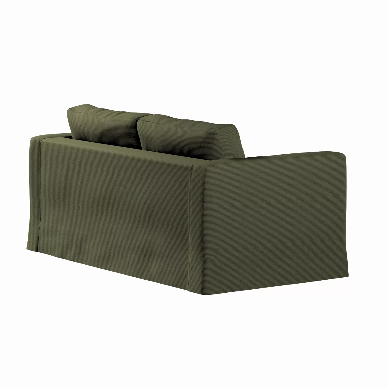 Bezug für Karlstad 2-Sitzer Sofa nicht ausklappbar, lang, olivgrün, Sofahus günstig online kaufen
