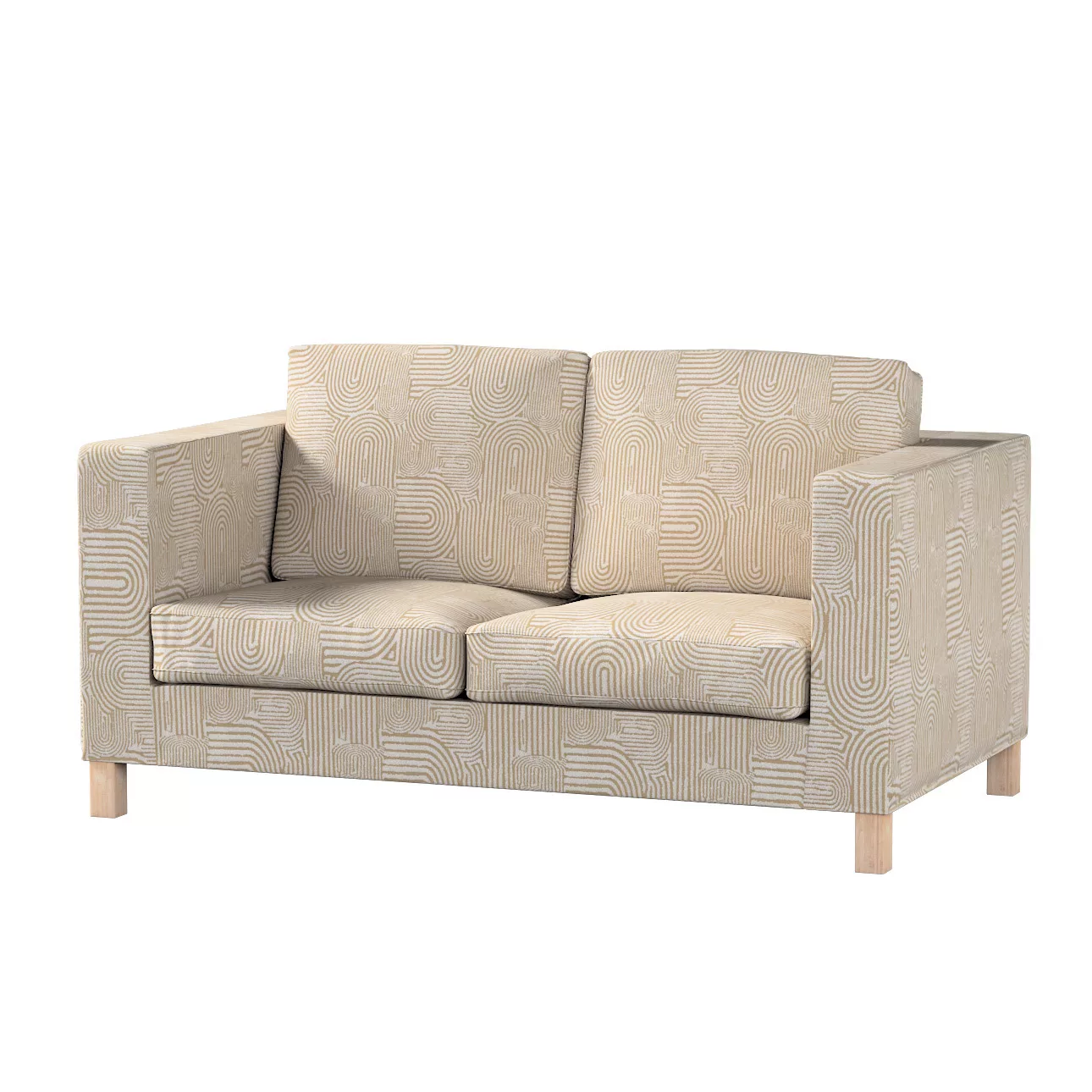 Bezug für Karlanda 2-Sitzer Sofa nicht ausklappbar, kurz, beige-ecru, 60cm günstig online kaufen