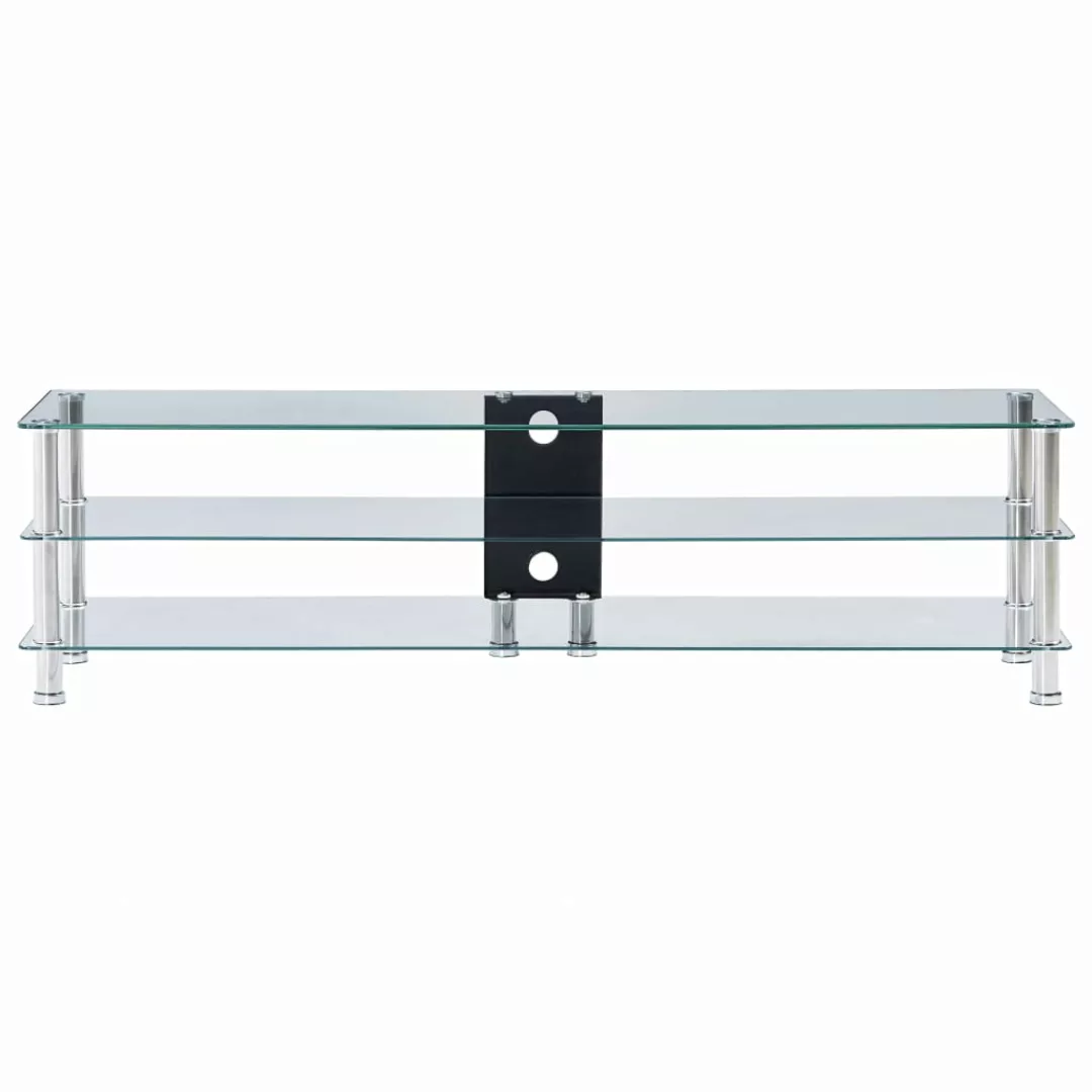 Tv-tisch Transparent 150 X 40 X 40 Cm Gehärtetes Glas günstig online kaufen