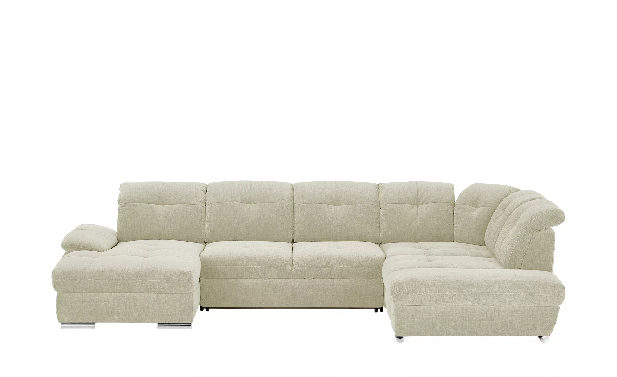 Wohnlandschaft - beige - 377 cm - 246 cm - Polstermöbel > Sofas > Wohnlands günstig online kaufen