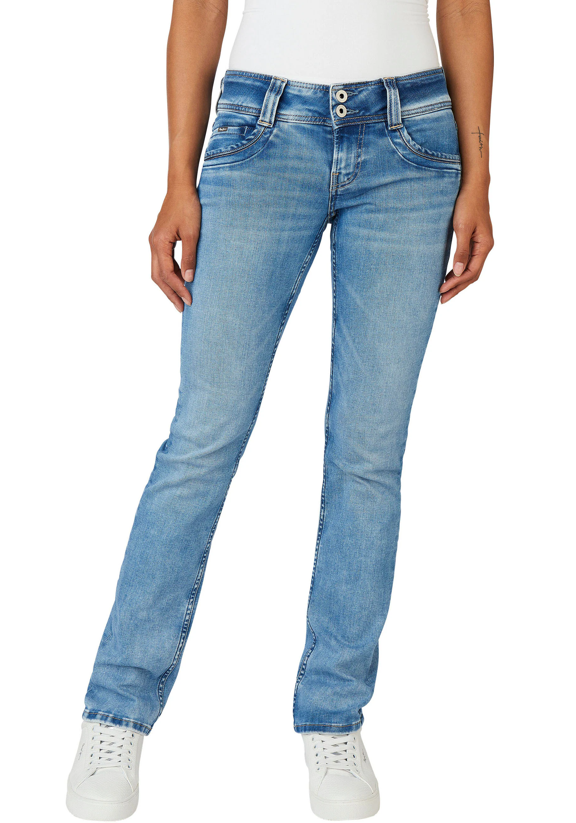 Pepe Jeans Straight-Jeans GEN in schöner Qualtät mit geradem Bein und Doppe günstig online kaufen