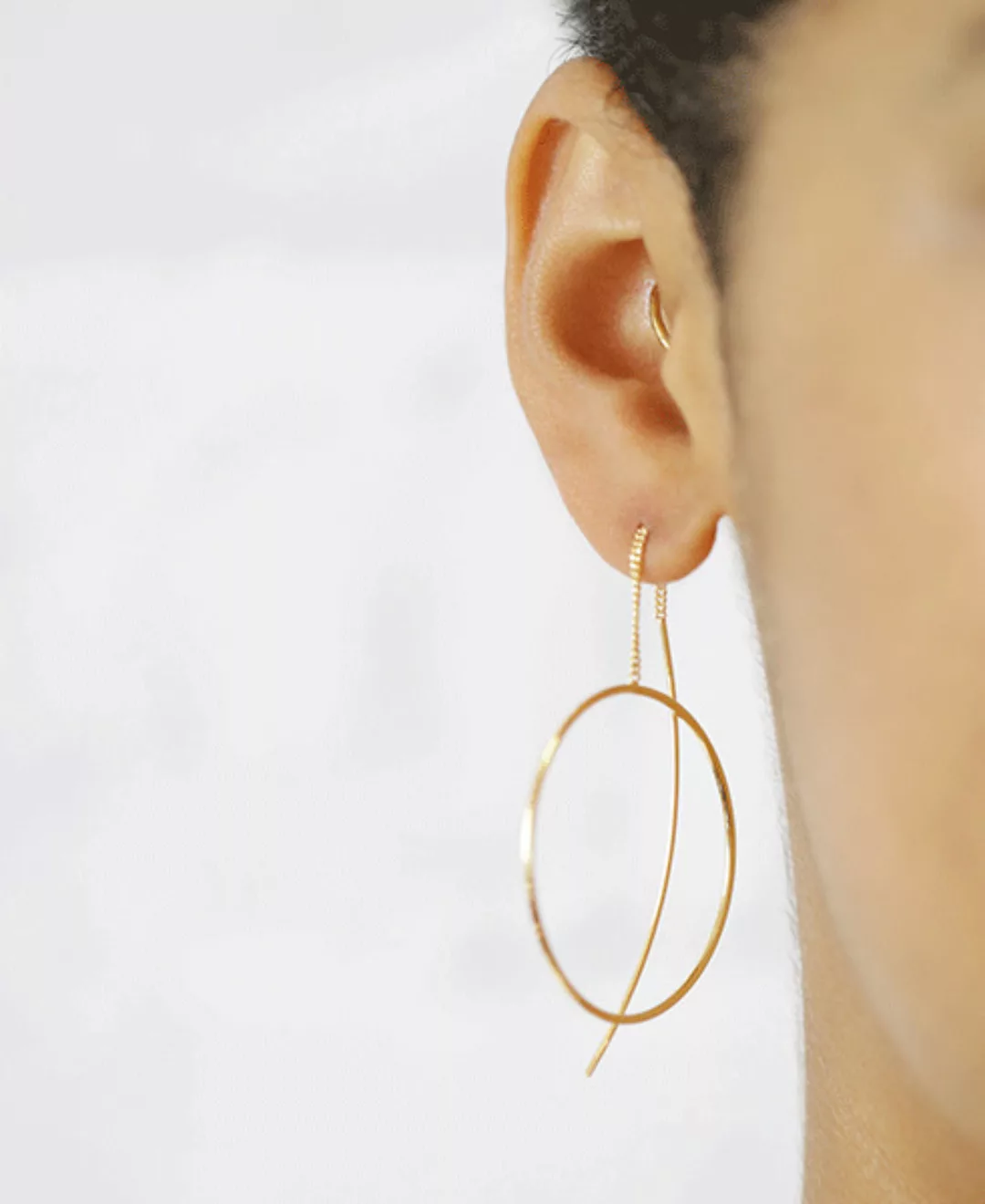 Vergoldete Ohrringe “Miro” 36 Mm günstig online kaufen