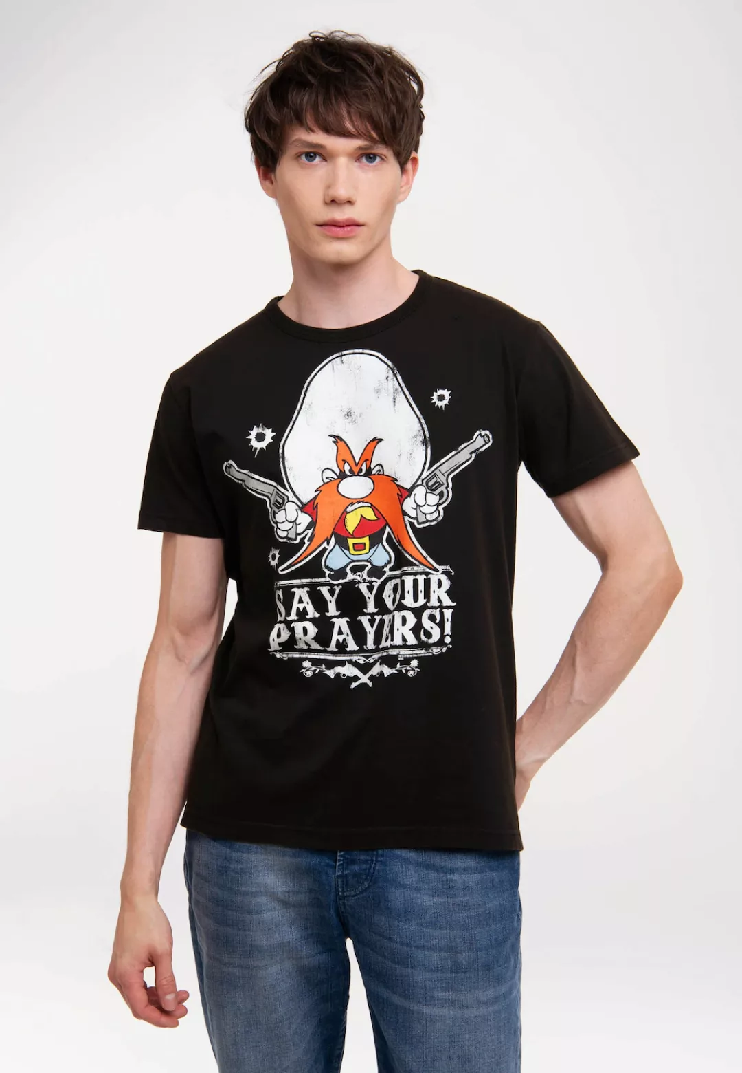 LOGOSHIRT T-Shirt "Looney Tunes - Yosemite - Say Your Prayers", mit coolem günstig online kaufen