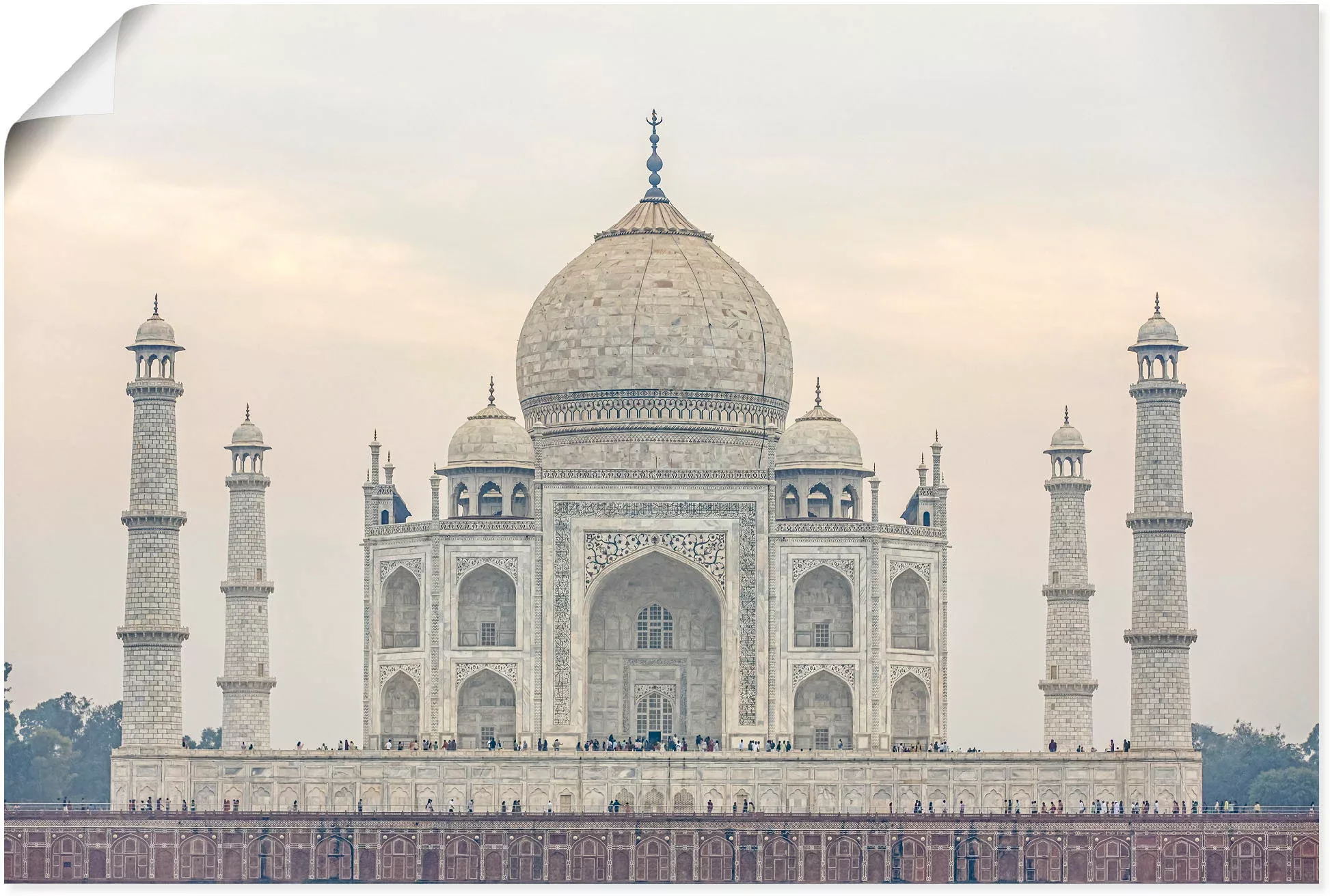 Artland Wandbild "Taj Mahal", Gebäude, (1 St.), als Alubild, Outdoorbild, P günstig online kaufen