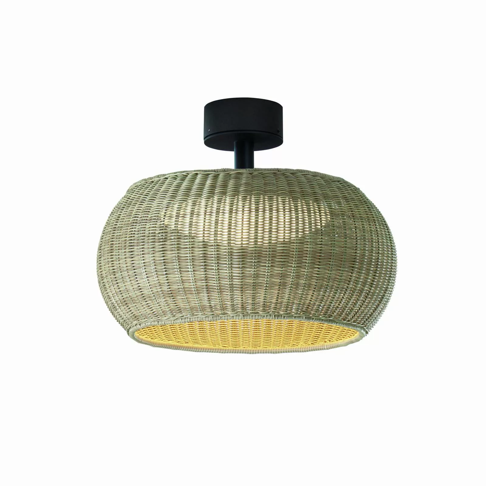 Bover LED-Außen-Deckenlampe Perris, braun/beige, Ø 47 cm günstig online kaufen