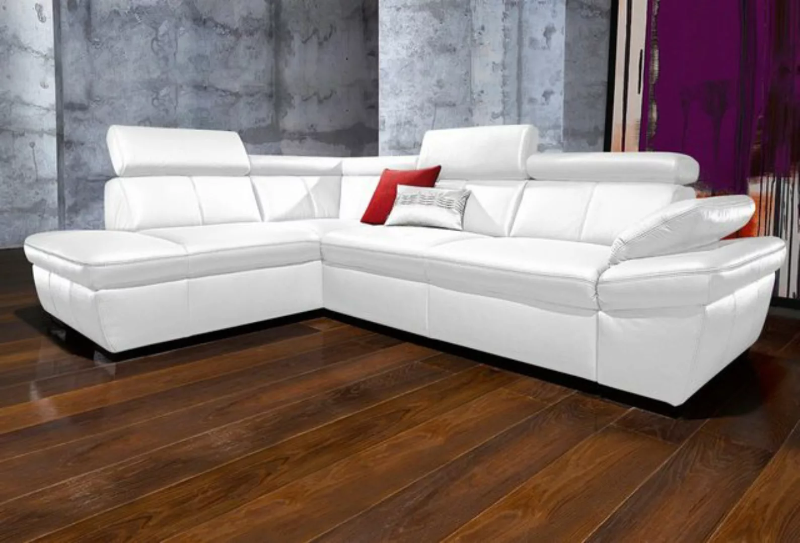 exxpo - sofa fashion Ecksofa Salerno, klassisch modernes Funktionssofa, hoh günstig online kaufen