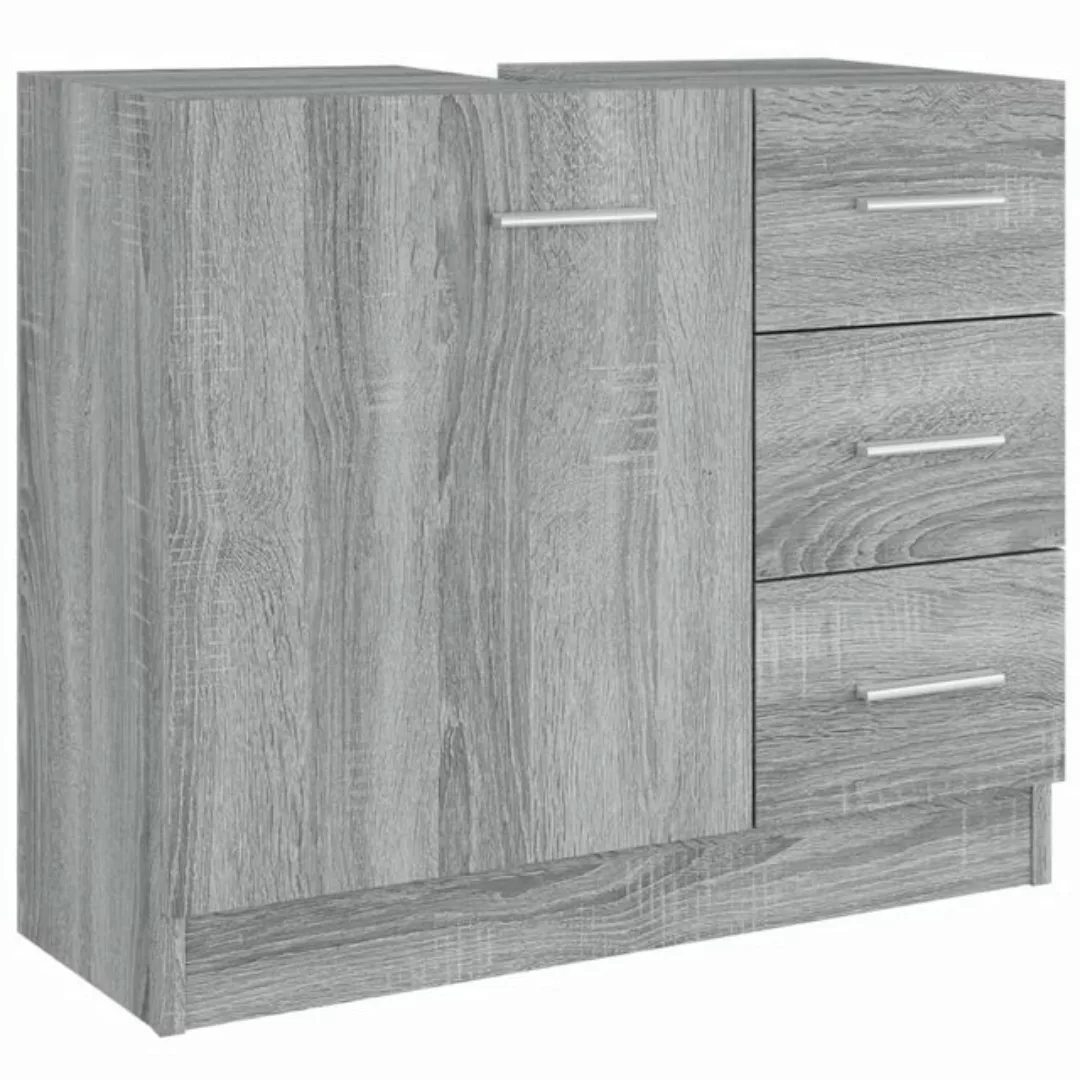 vidaXL Waschbeckenschrank Waschbeckenschrank Grau Sonoma 63x30x54 cm Spanpl günstig online kaufen