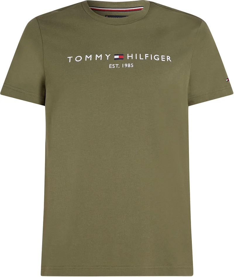 Tommy Hilfiger T-shirt Logo Olivgrün - Größe XL günstig online kaufen