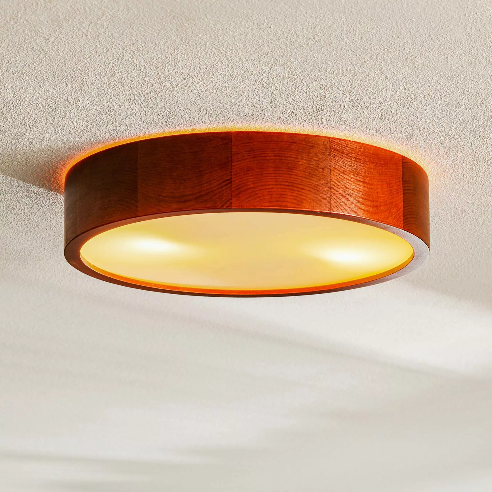 Envostar Kerio Deckenlampe Ø 37 cm kiefer rustikal günstig online kaufen