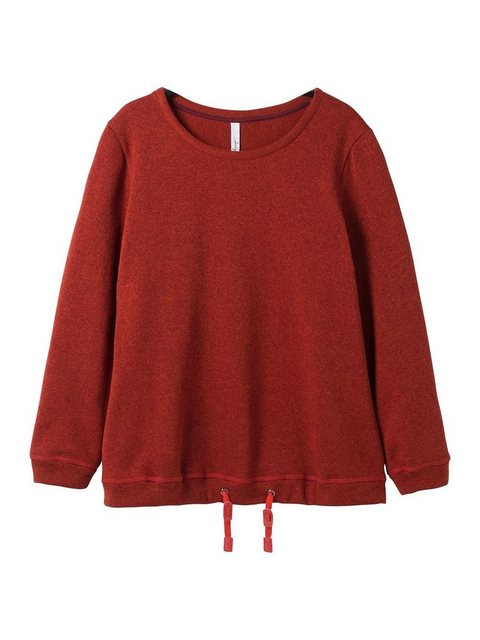 Sheego Sweatshirt "Große Größen", aus Strickfleece, mit Saum-Tunnelzug günstig online kaufen