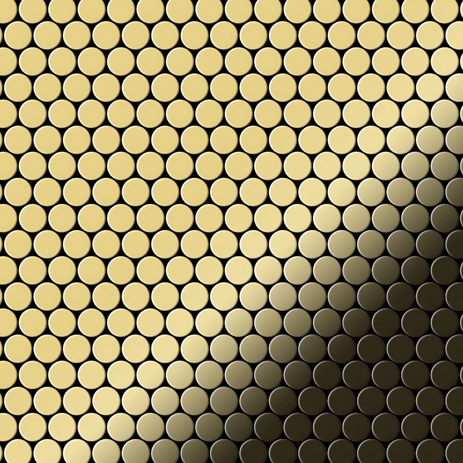 ALLOY Mosaik Fliese Massiv Metall Messing Gewalzt Gold 1,6mm Stark Penny-bm günstig online kaufen