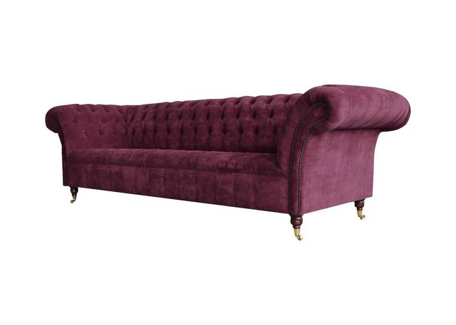 Xlmoebel Chesterfield-Sofa Chesterfield Sofa 3-Sitzer Wohnzimmer Design Tex günstig online kaufen